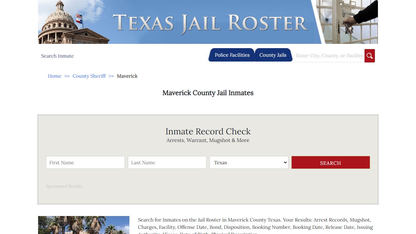 Maverick County Jail Inmates - Jail Roster Search