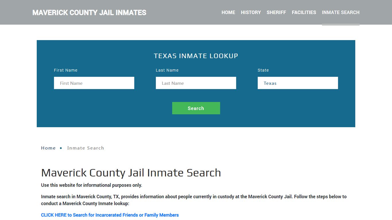 Maverick County, TX Detainee Lookup